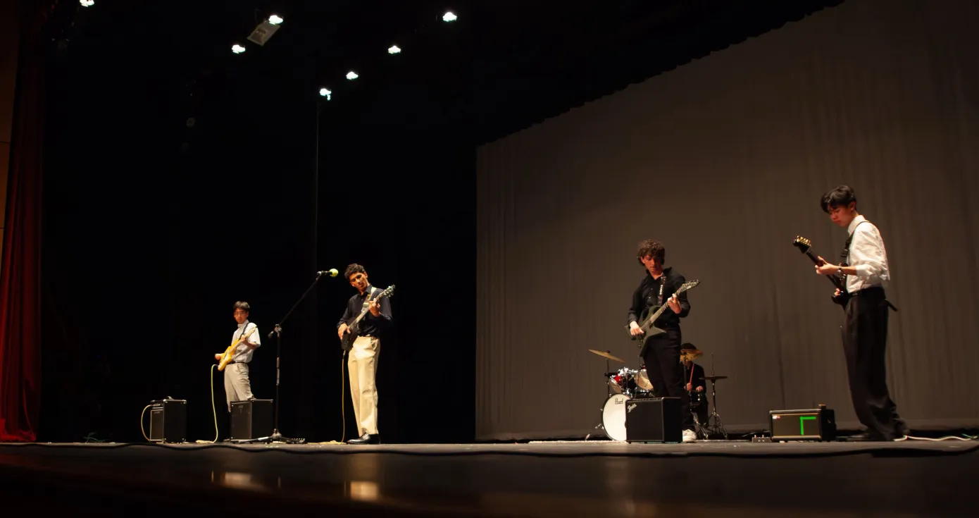 Orange Jasmine performing on stage